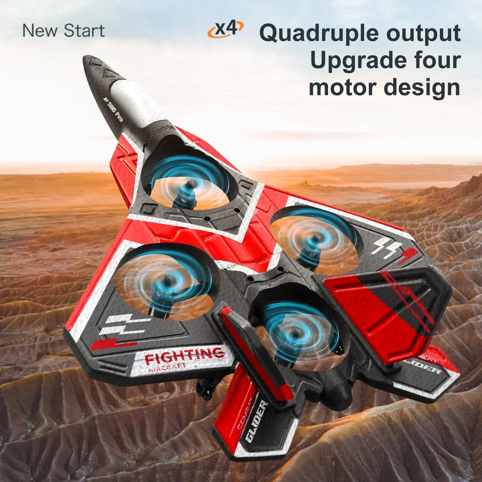 Vliegtuig met LED Verlichting | 2.4G Radiografisch Bestuurbaar Zweefvliegtuig | Straaljager Schuimvliegtuig Speelgoed voor Jongens