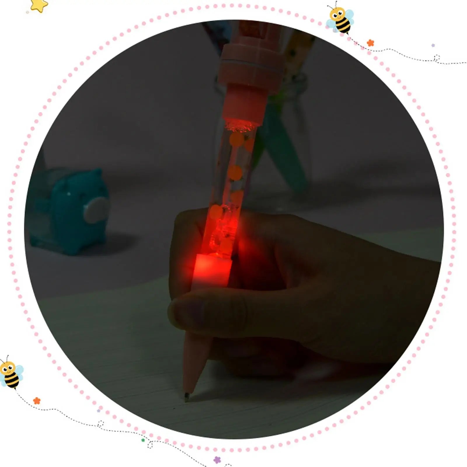 5-in-1 Bubble Roller Balpen met Licht | Magische Schrijfset | Schoolbenodigdheden