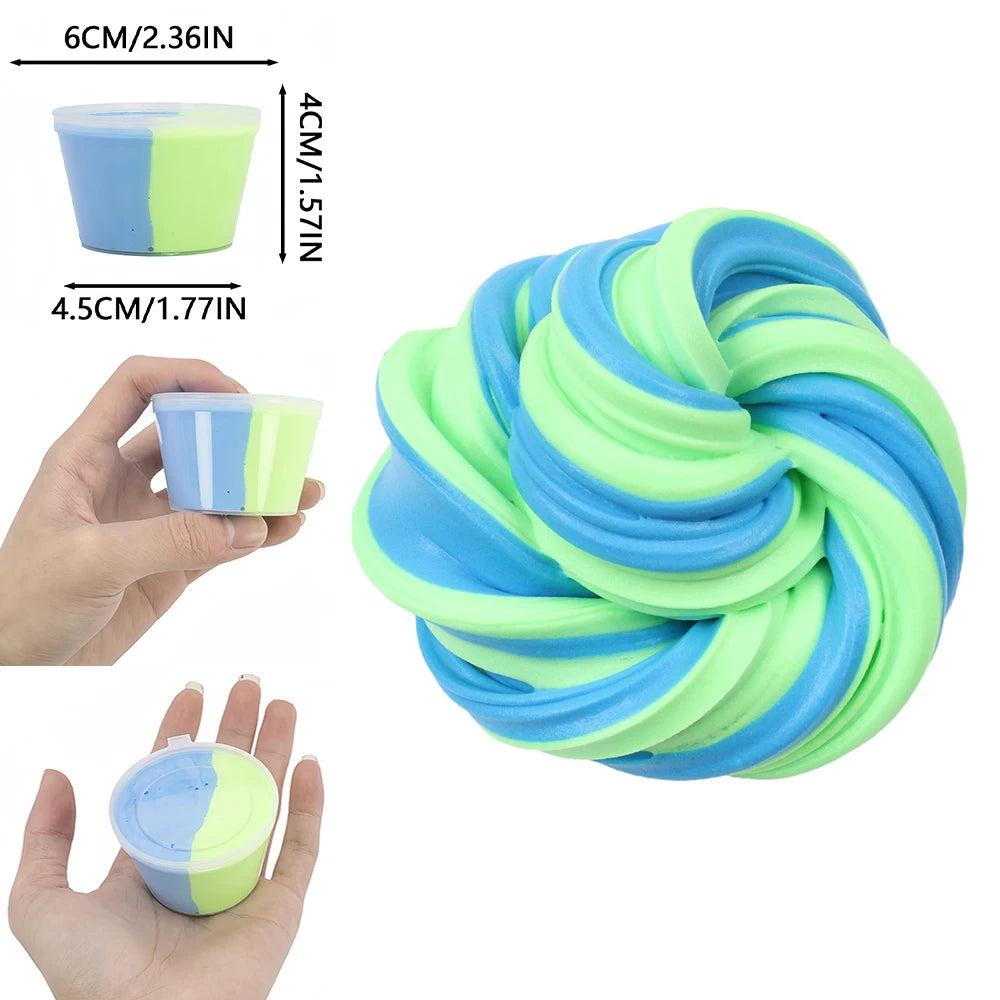 Fluffy Slime | DIY Zacht Klei Materiaal, Lichtgewicht Putty Modelleer Speelgoed, Educatief en Creatief