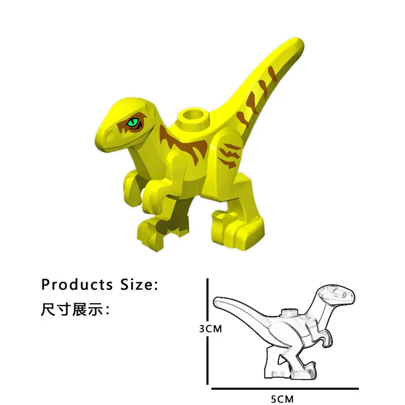 Grote Dinosaurus Bouwblokken Speelgoedset voor Kinderen - T-Rex en Stegosaurus Speelset voor Peuters, Jongens en Meisjes - Educatief Cadeau voor Baby en Kleuter