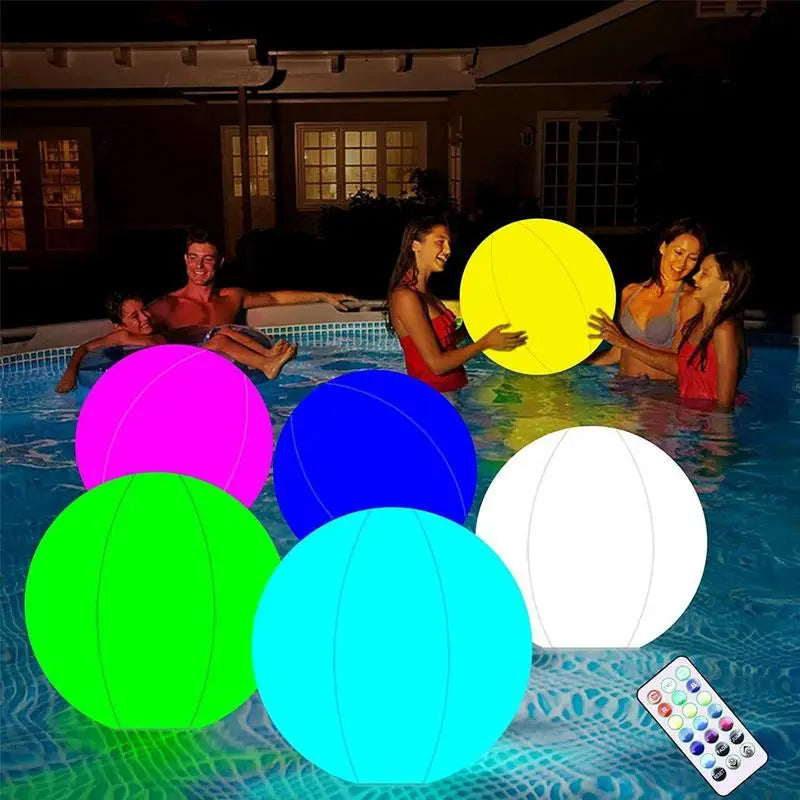 LED Ballon 16 Kleuren - Opblaasbare Verlichte Waterdichte Bal voor Strand, Zwembad, Bruiloften en Tuin