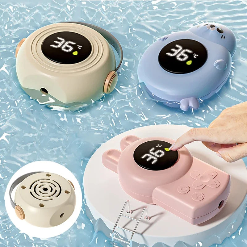 Digitale Badthermometer voor Baby's - Schattige Blauwe Zeehond Waterthermometer voor Jongens en Meisjes - Veilig Drijvend Badspeeltje met LED Display voor Kinderen