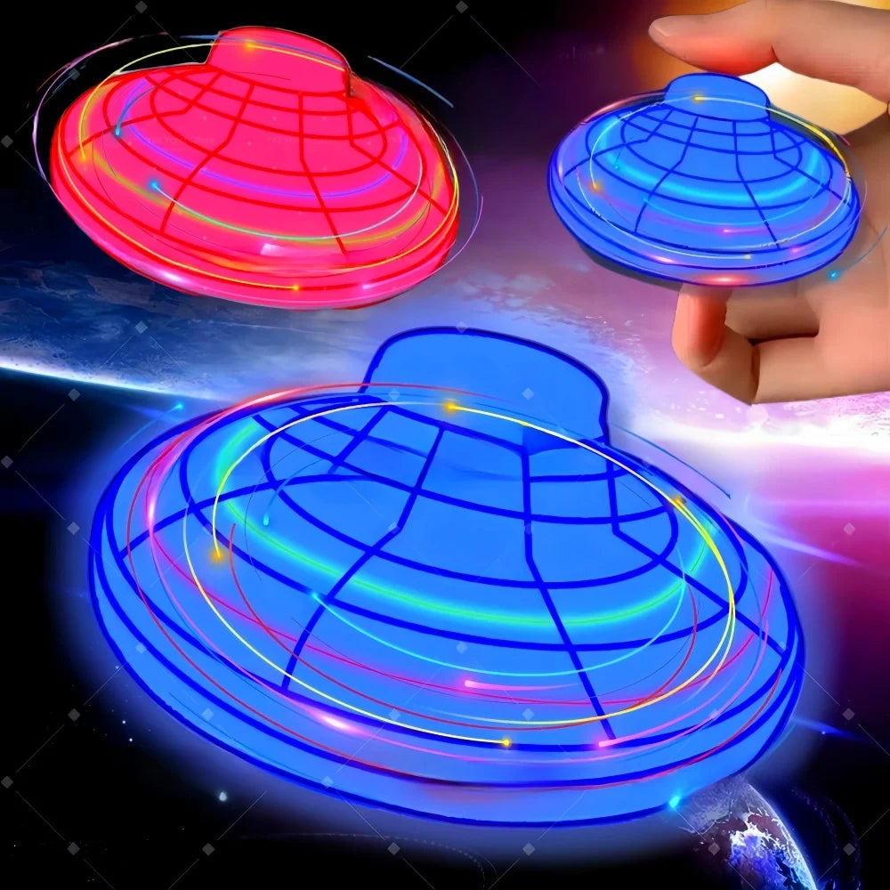 Magische Vliegende Helikopter Spinner | Upgraded Vingertop Gyroscoop Fly Orb Hoverbal Mini Drone | LED Speelgoed Cadeaus voor Kinderen