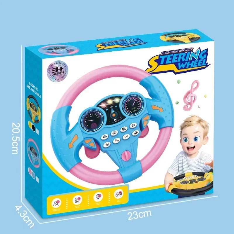 Baby Shining Simulatie Stuurwiel Speelgoed Kinderen Kinderen Vroege Educatie Copilots Kinderwagen Stuur Vocaal Speelgoed