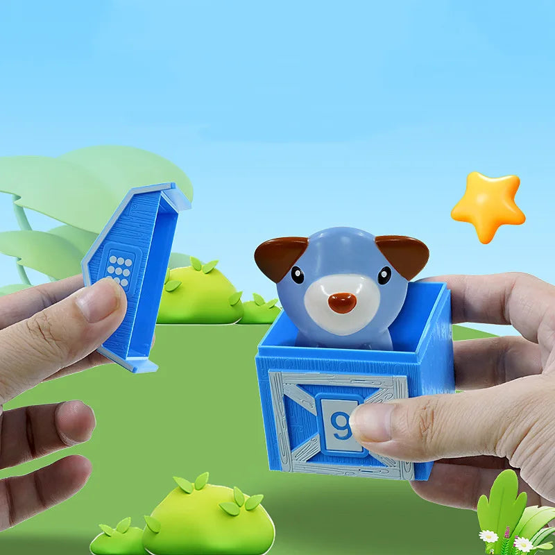 Montessori Leer Speelgoed | Dieren Vingerpoppen & Peekaboo