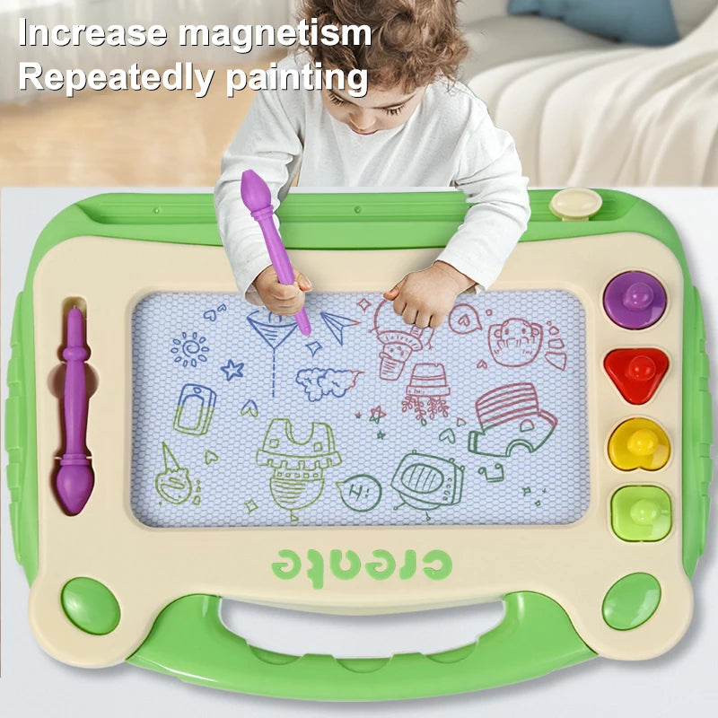 Magnetisch Kleuren Tekenbord voor Kinderen - Creatief & Knoeivrij