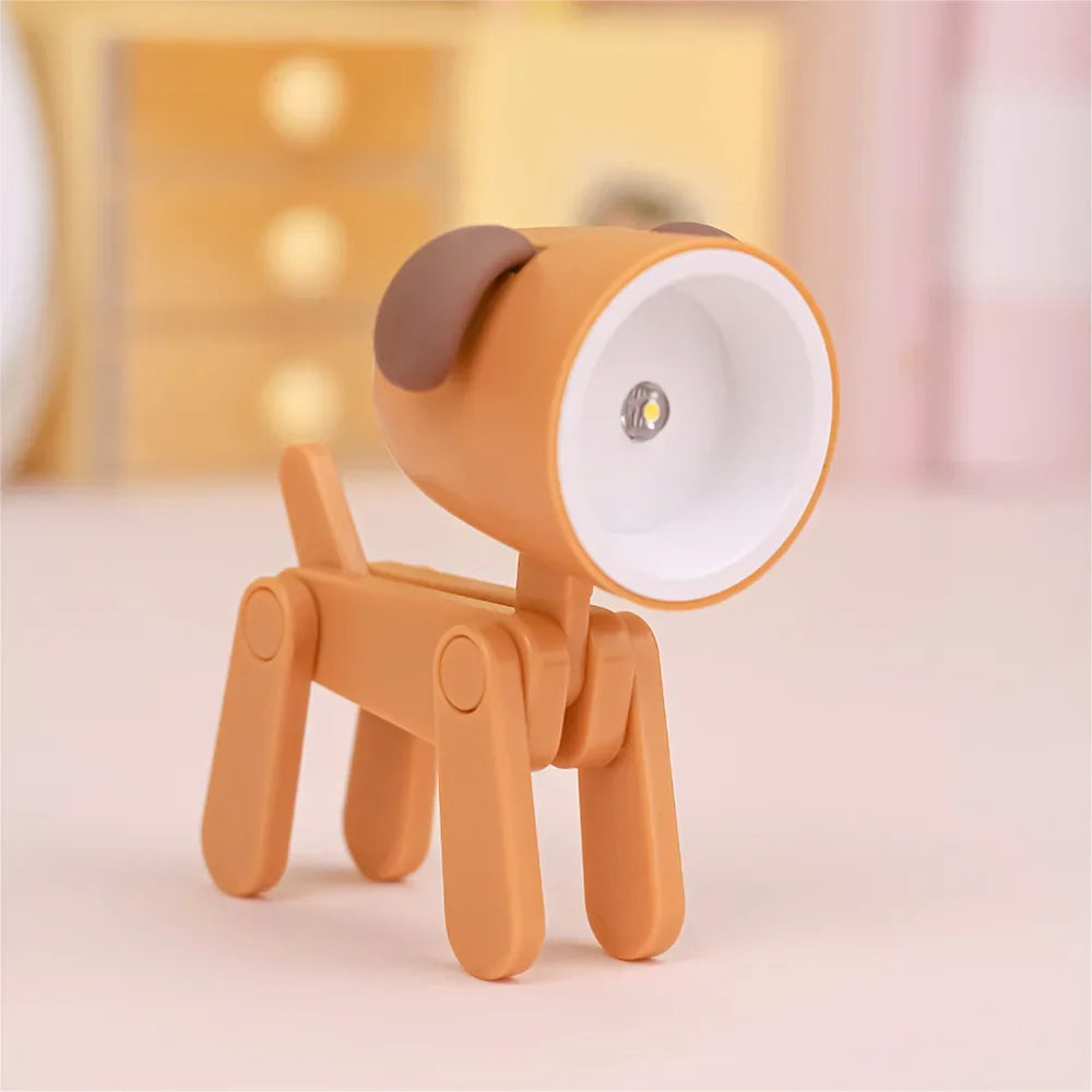 Creatieve LED Nachtlamp | Opvouwbare tafellamp met schattig dierendesign