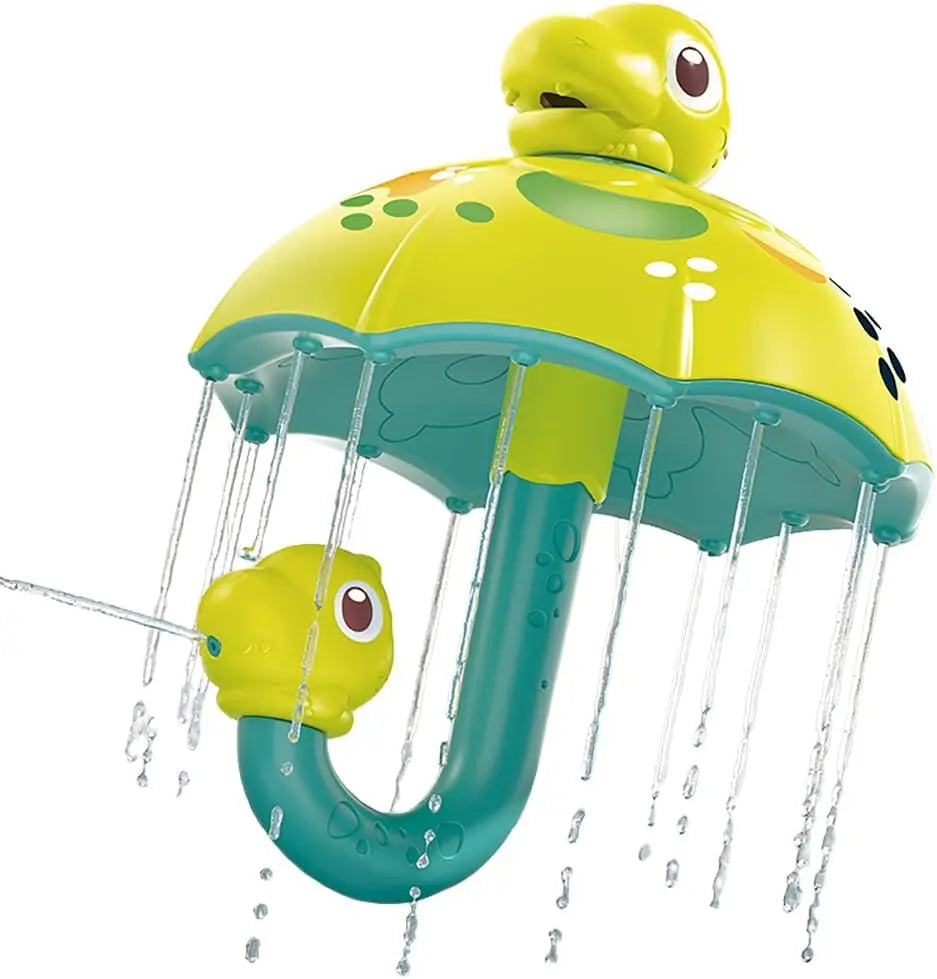 Dinosaurus Paraplu Badspeeltje – Water Sprinkler met Douchekop & Draaiend Effect | Regen Speelgoed voor Baby’s en Peuters