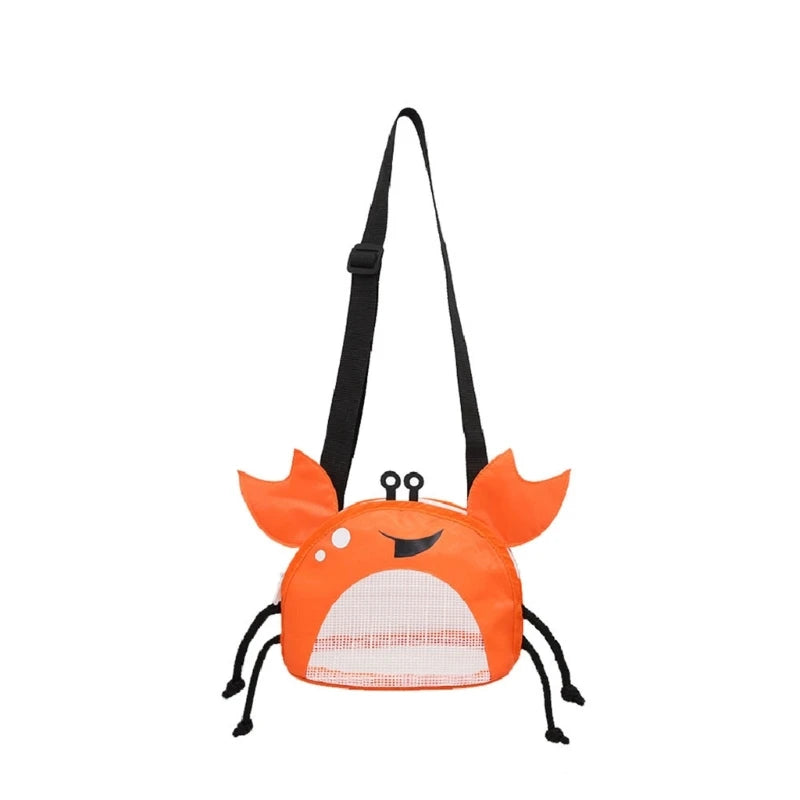 Beach Mesh Bag | Schattige Krabvormige Schelpen Tas voor Kinderen