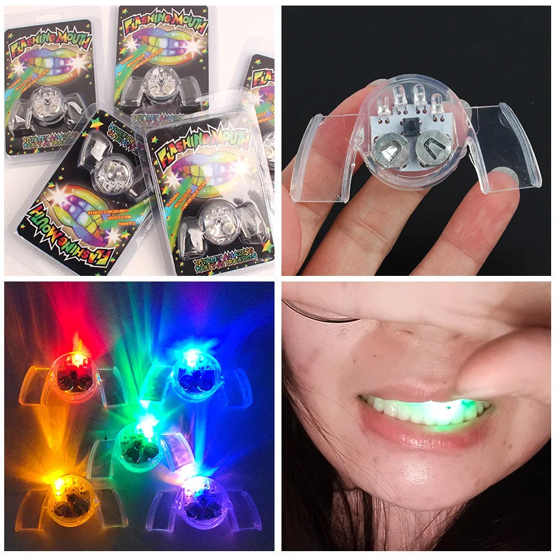 Glow Tand LED Licht | Grappig Oplichtend Speelgoed voor Kinderen, Knipperend Mondstuk Beschermstuk, Feestartikelen voor Glow Party