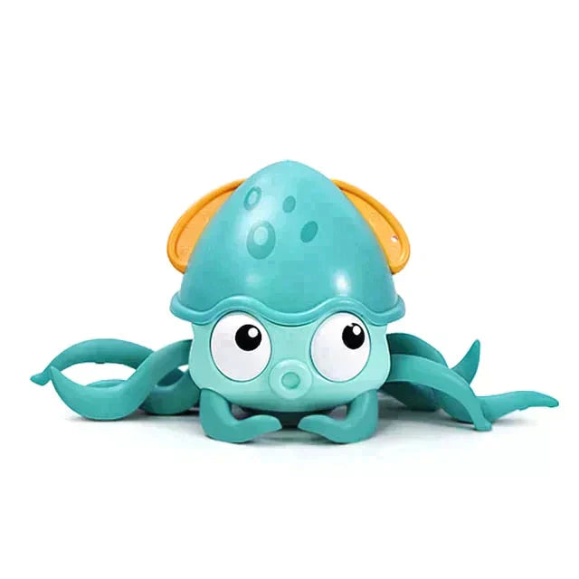 Baby badspeeltje octopus met klokje | Ontwikkeling van oog-handcoördinatie – Schattige dierensproeier vanaf 1 jaar