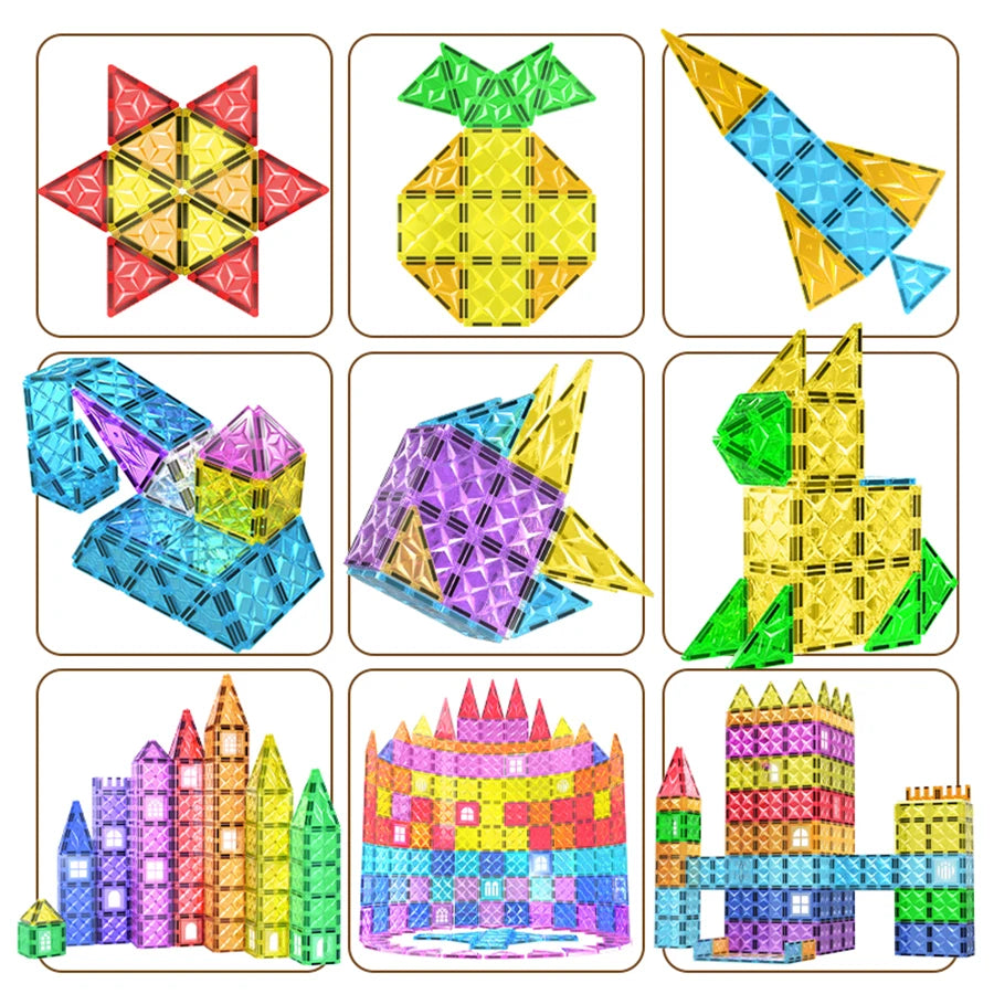 Magnetische Bouwstenen Puzzelset | Educatief Speelgoed 3+