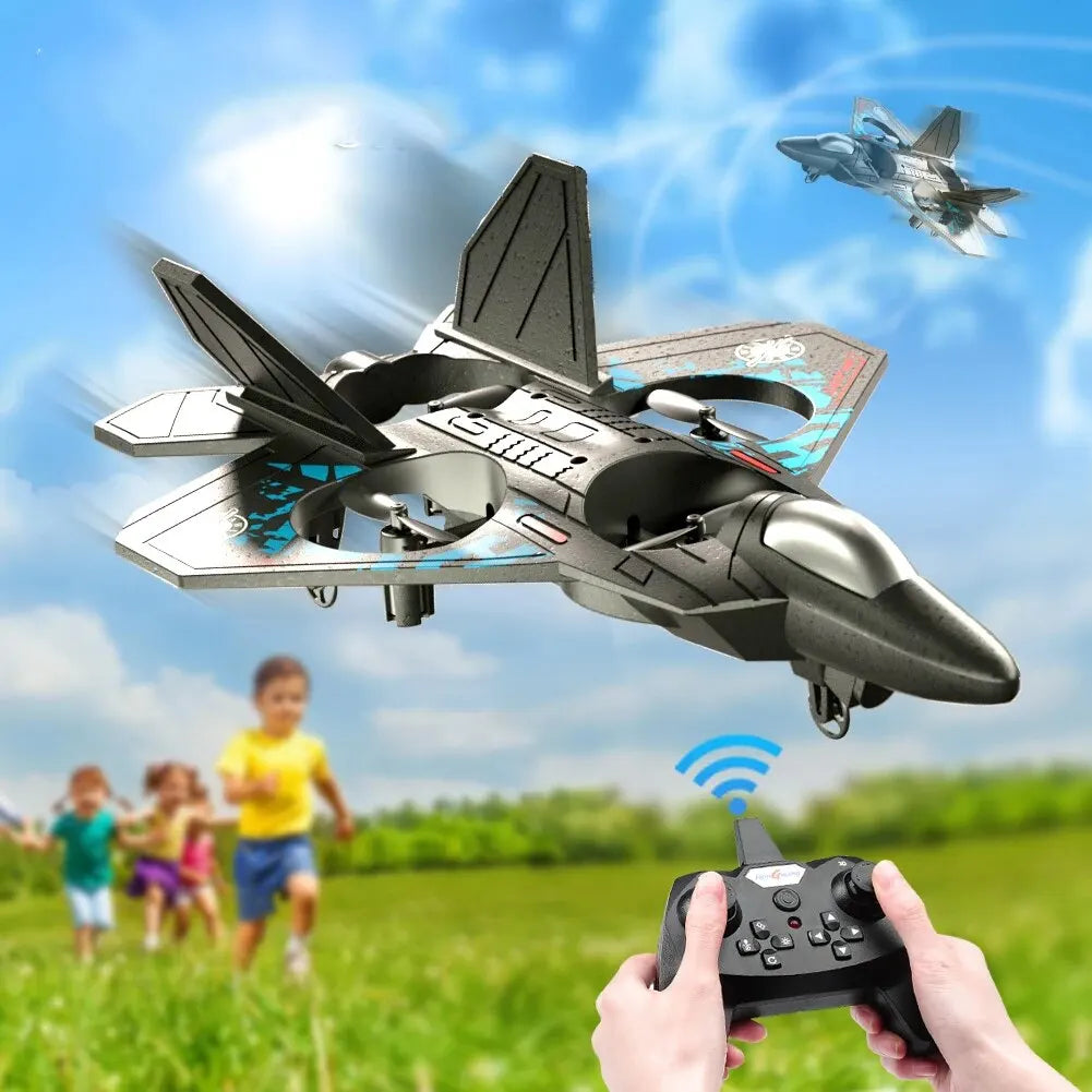 RC Vliegtuig 2.4G met Afstandsbediening | Zwaartekracht Sensorische Helikopter & Glider met LED-verlichting