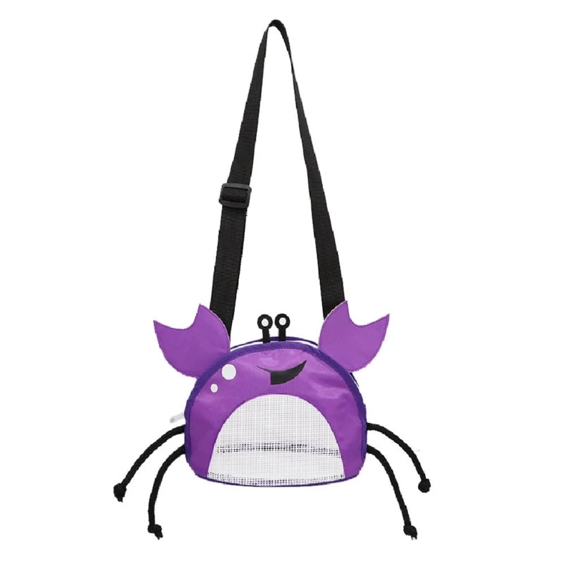 Beach Mesh Bag | Schattige Krabvormige Schelpen Tas voor Kinderen