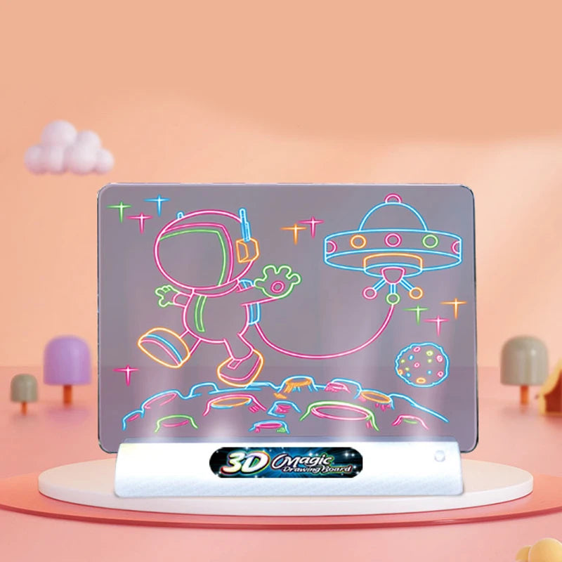 3D Tekenbord met LED Verlichting | Magisch Creatief Speelgoed voor Kinderen