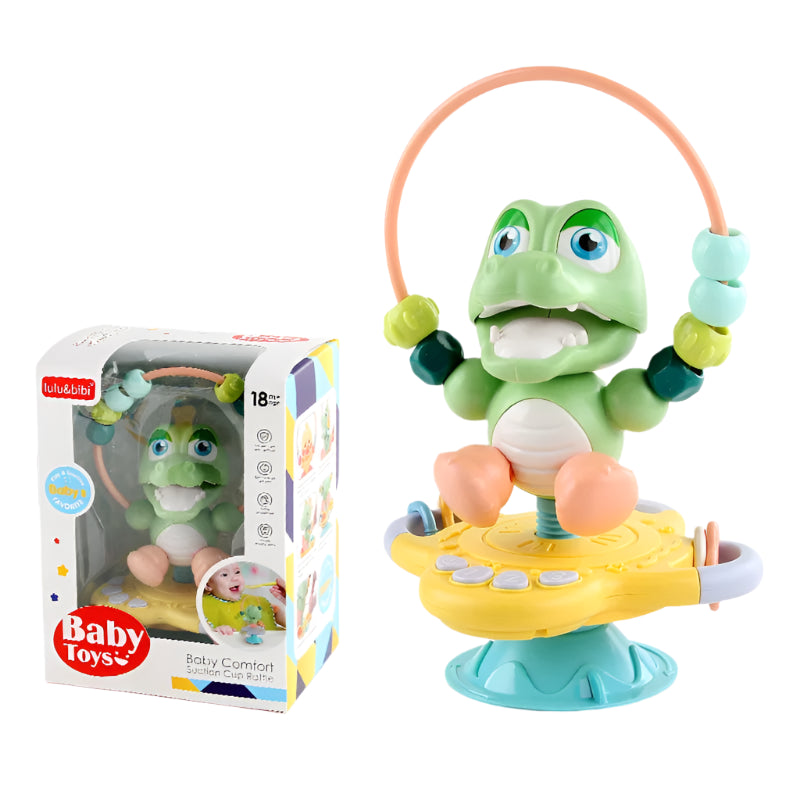 Baby Cartoon Kalmerend Speelgoed | Rinkelend Speelgoed met Geluidseffecten & Zuignap voor Tafel