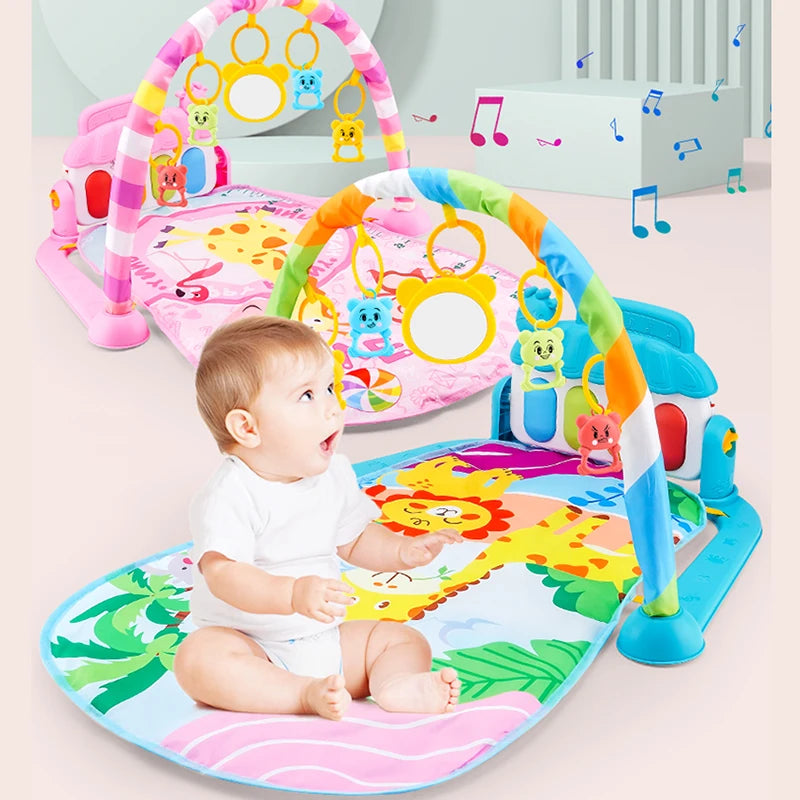 Muzikale Baby Speelmat | Interactieve Gym met Piano & Kruipmat | Educatief Indoor Speelgoed