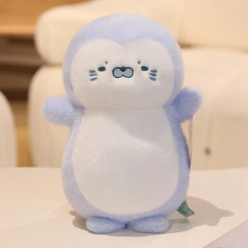 Goedenacht Pinguïn & Zeehond Knuffels met Licht | Ademende Dierenpoppen voor Kinderen, Zacht en Rustgevend