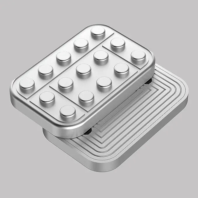 Metalen EDC Fidget Slider | Magnetische Blokken, Haptische Schuifpuzzel, Anti-stress Speelgoed voor ADHD & Autisme