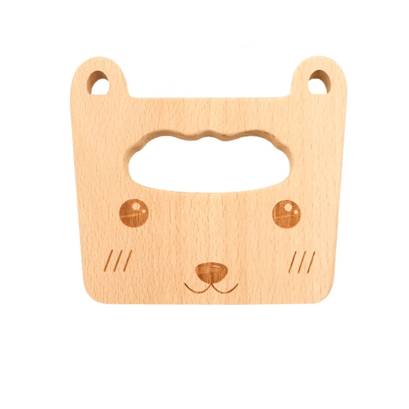 Houten Montessori Mes voor Kinderen | Veilig Kokspeelgoed voor Snijden van Fruit & Groenten, Keukengereedschap voor Peuters