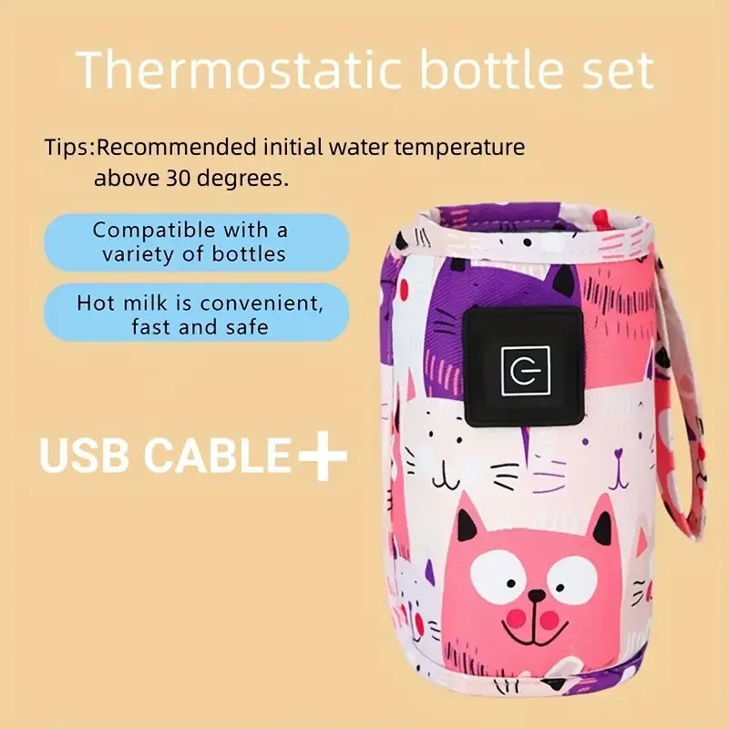 USB Flesverwarmer | Draagbare Babyflesverwarmer voor Onderweg