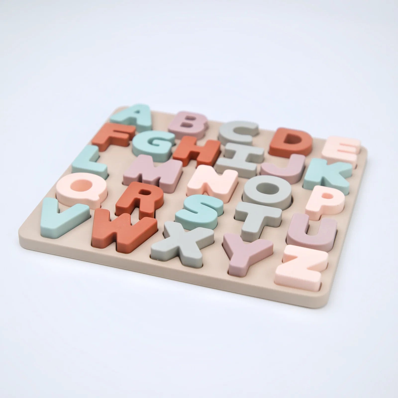 Siliconen Educatieve ABC Puzzel | Hoofdletters & Kleine Letters, Cadeau voor Peuters, Jongens & Meisjes