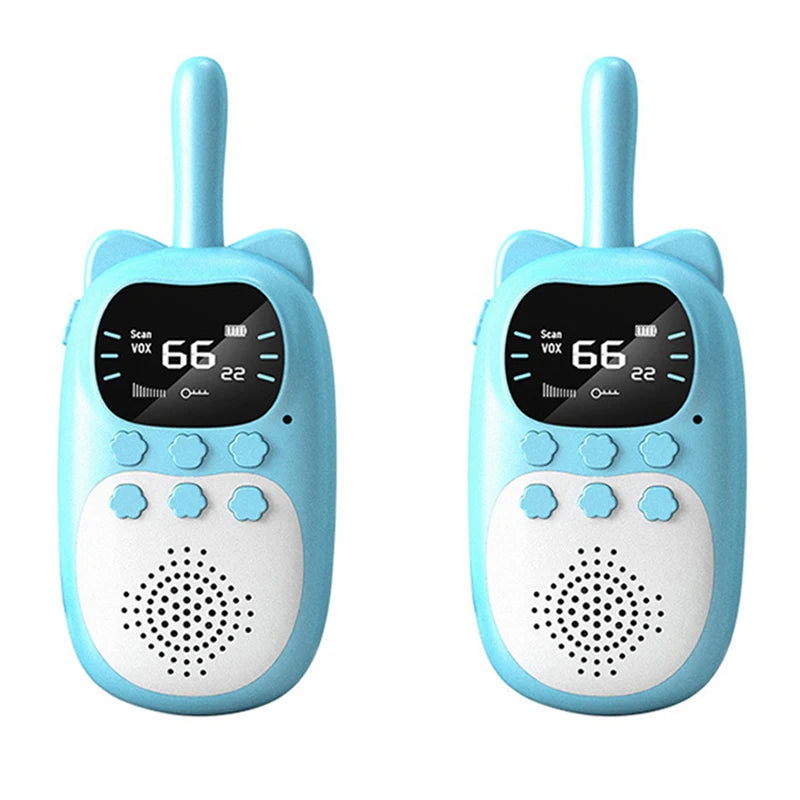 2 stuks Walkie Talkie voor Kinderen | Oplaadbare 1000mAh Handheld Radio Transceiver Intercom voor Kinderen Speelgoed 2, 3, 4, 5+ Jaar