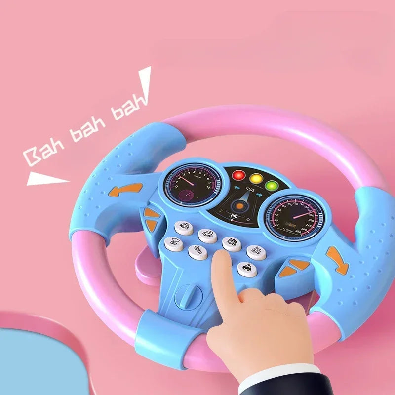 Baby Shining Simulatie Stuurwiel Speelgoed Kinderen Kinderen Vroege Educatie Copilots Kinderwagen Stuur Vocaal Speelgoed