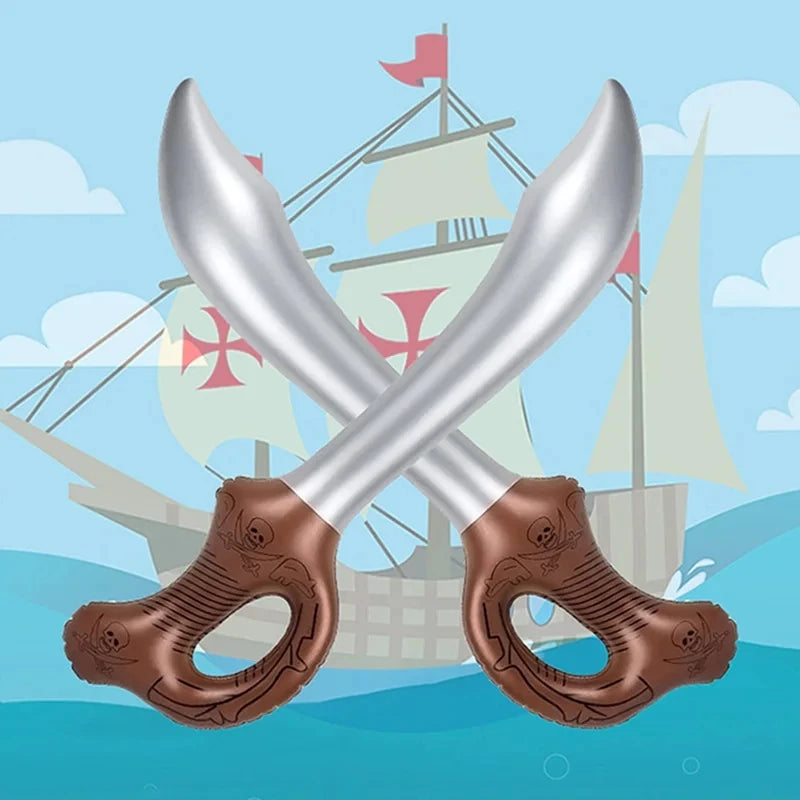 Grappige Opblaasbare Piratenzwaarden - Simulatie Zwaard voor Zwembad, Halloween, Cosplay