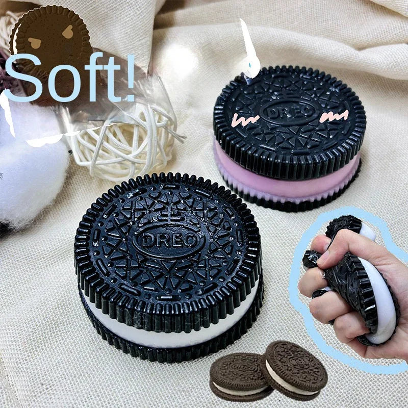 Ultra-zachte Oreo koekje stressbal speelgoed - Realistische simulatie, decompression speelgoed
