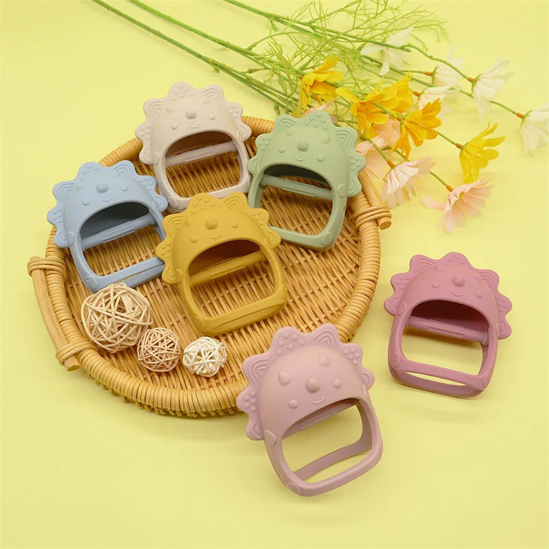 Nieuw Ontwerp Zachte Siliconen Bijtringen voor Baby | Kauwbare Baby Speelgoed Hanger
