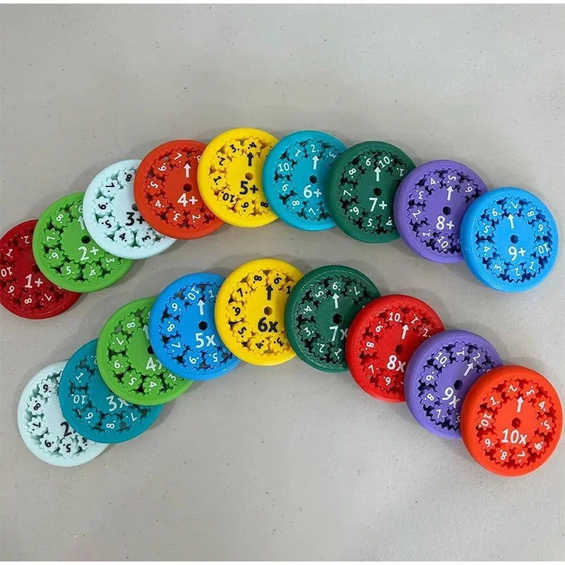 3D Geprinte Rekenspel Fidget Spinners | Educatief Draai Speelgoed voor Wiskunde