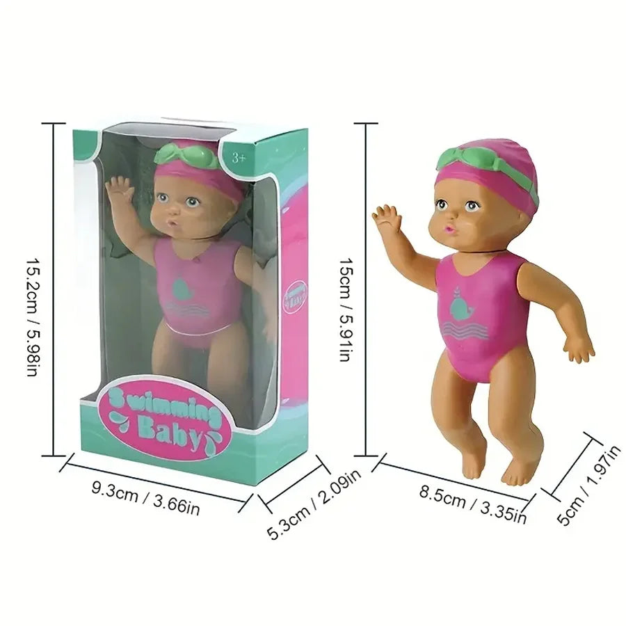 Drijvende zwemdoll | Babybad speeltje voor binnen, interactief speelgoed voor ouder en kind, cadeau