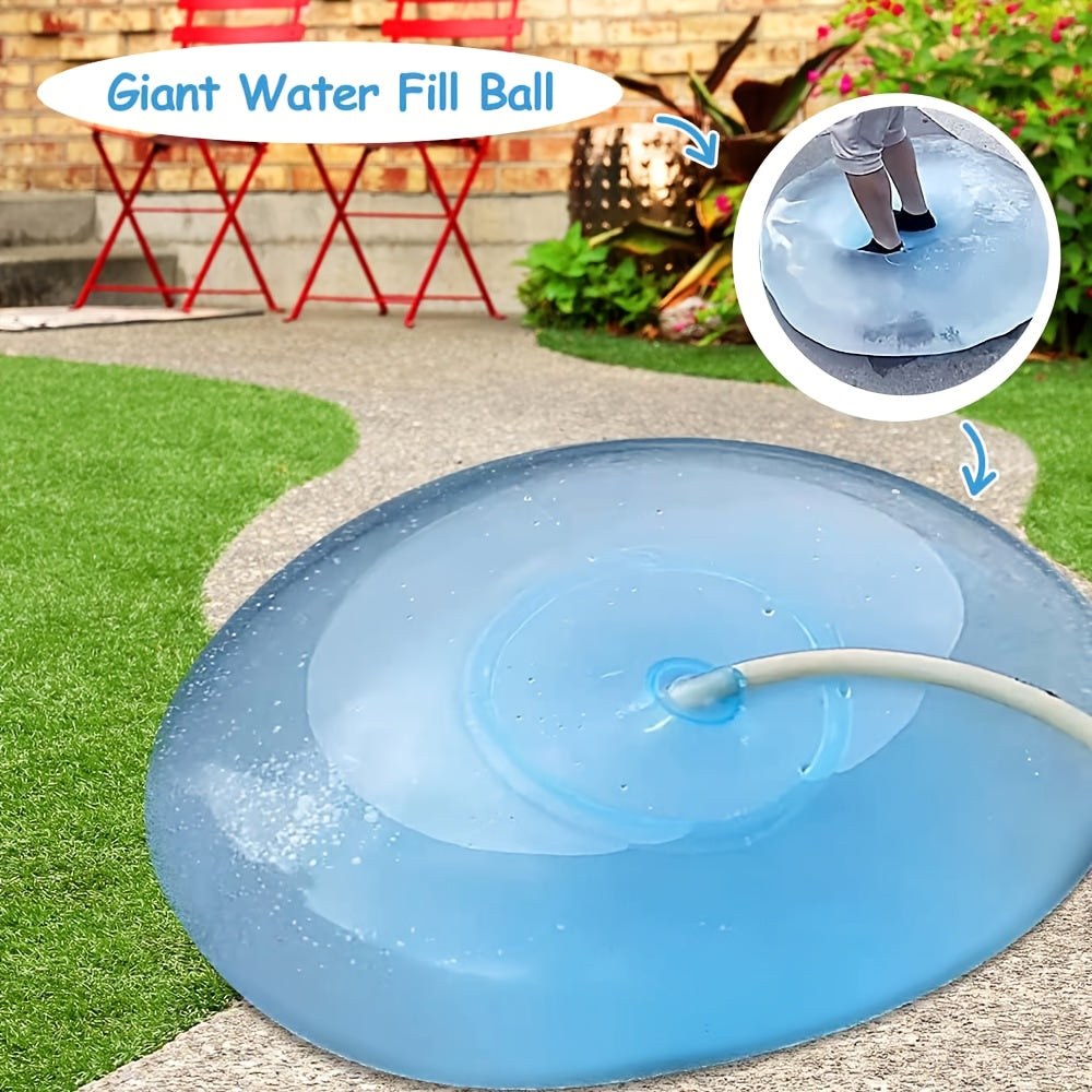 Set van 3 Gigantische Bubbelballen – TPE Opblaasbare Waterballen, Blauwe Geleiballen | Voor Waterparken & Pretparken | Elektronisch Onbelast Waterspeelgoed