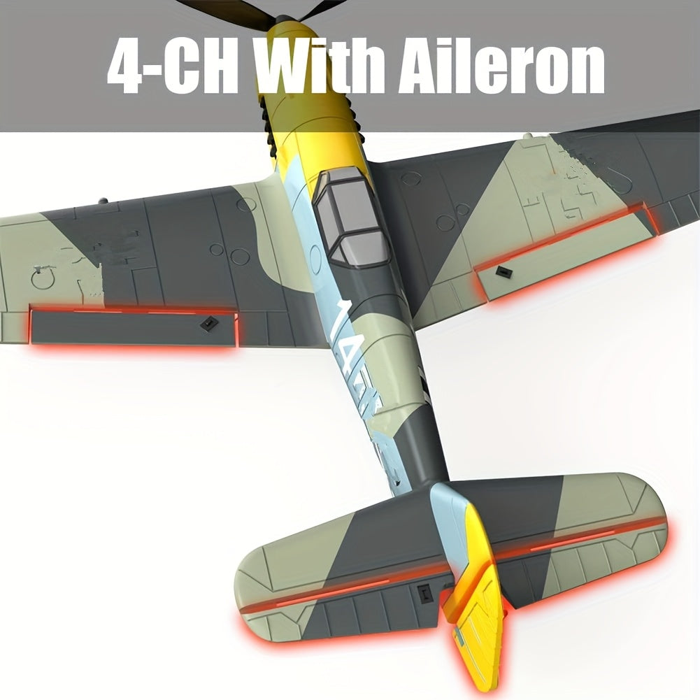 Volantex BF109 RC Vliegtuig – 4-kanaals Radiografisch Vliegtuig met Xpilot-systeem | Vliegend Speelgoed Klaar voor Gebruik