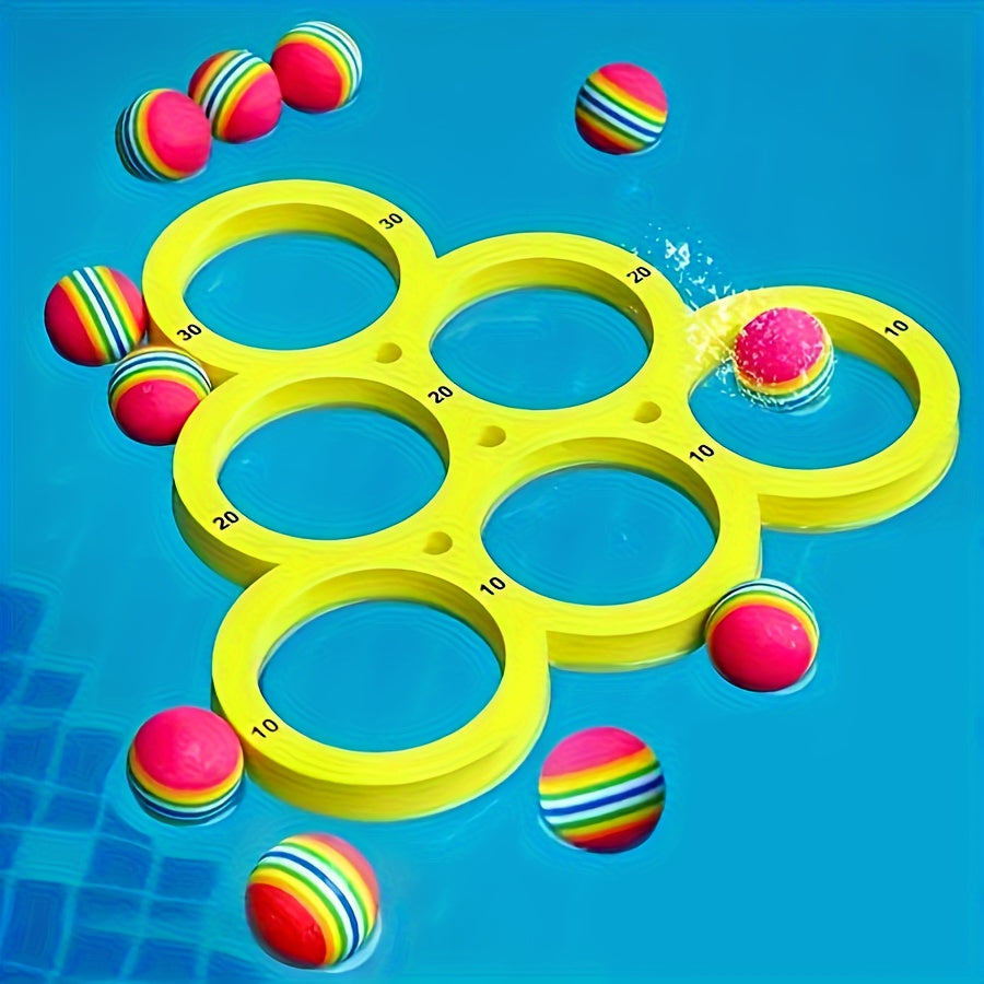 Drijvend Watergooi Spel | Opblaasbaar Zwembadspel voor Familieplezier