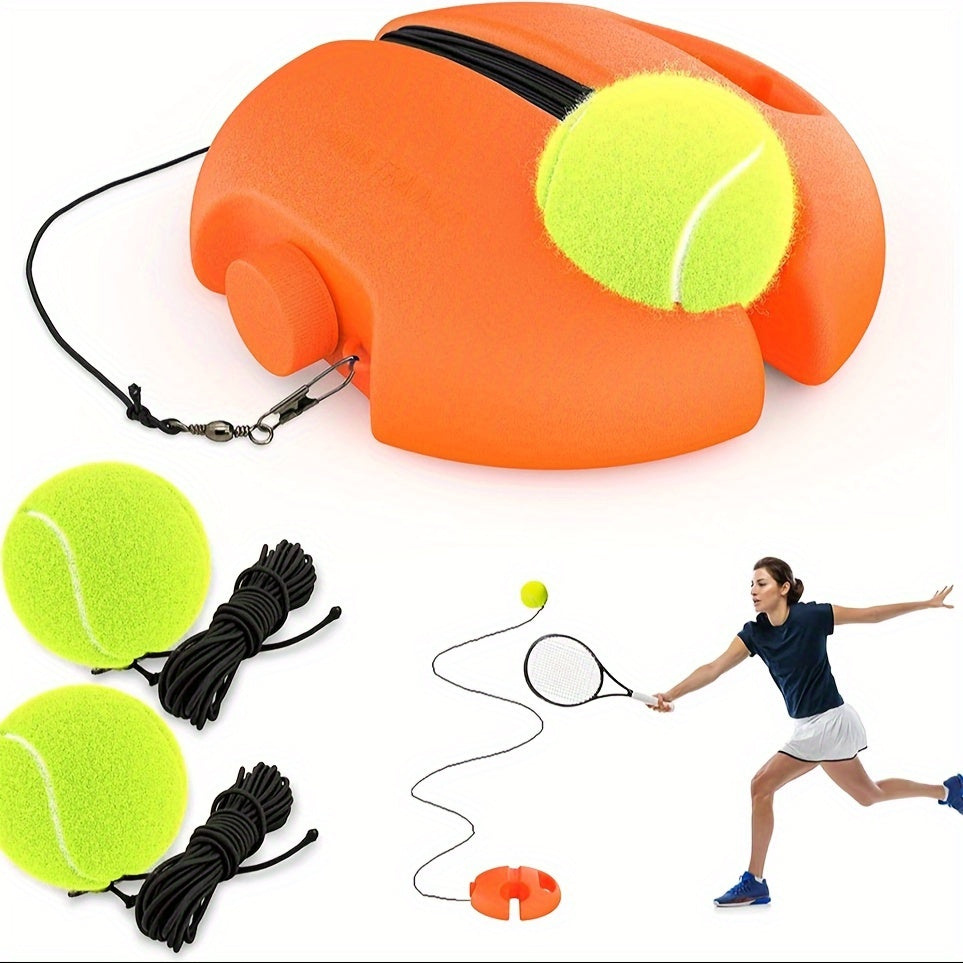 Tennis Trainingsset | Inclusief 2 Stuiterballen & Oefentouw | Perfect Voor Beginners om Tennisvaardigheden te Verbeteren