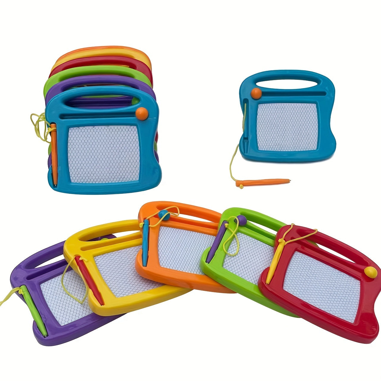 12x Mini Magnetische Tekenbordjes | Wisbaar Speelgoed 3-6 Jaar