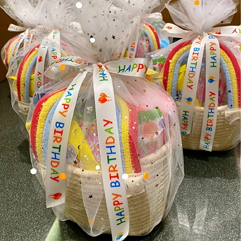 Rainbow Gift Basket - Perfect for Keepsakes, Weddings, Showers & Birthdays
