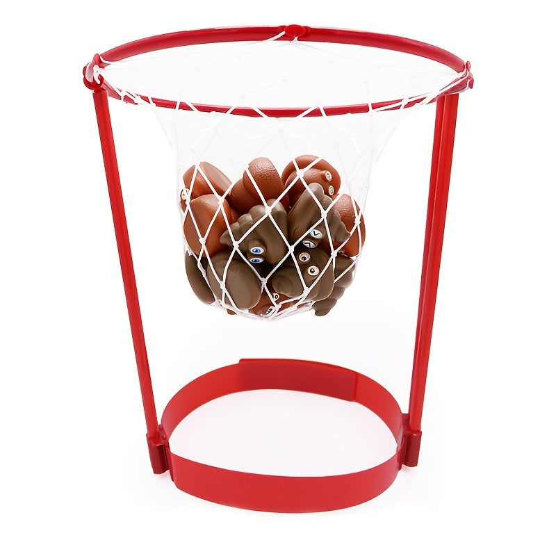 1 Frame 20 Ballen Hoepel Wedstrijd | Hoofd Top Poep | Kerst Gag Cadeau Hoepel Ballenspel | Feest & Carnavalsplezier