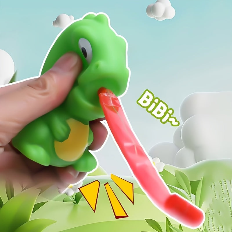 Kikker & Dino Pop-Tong Set | Veilig rubber, interactief kinderspel (3-6 jaar)