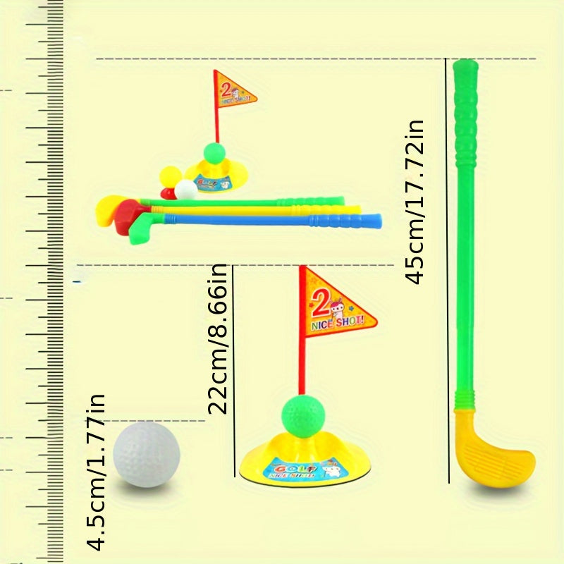 9-Delige Golfclubset voor Kinderen | Outdoor Sport Speelgoed voor Interactieve Leren & Beweging – Inclusief Ballen