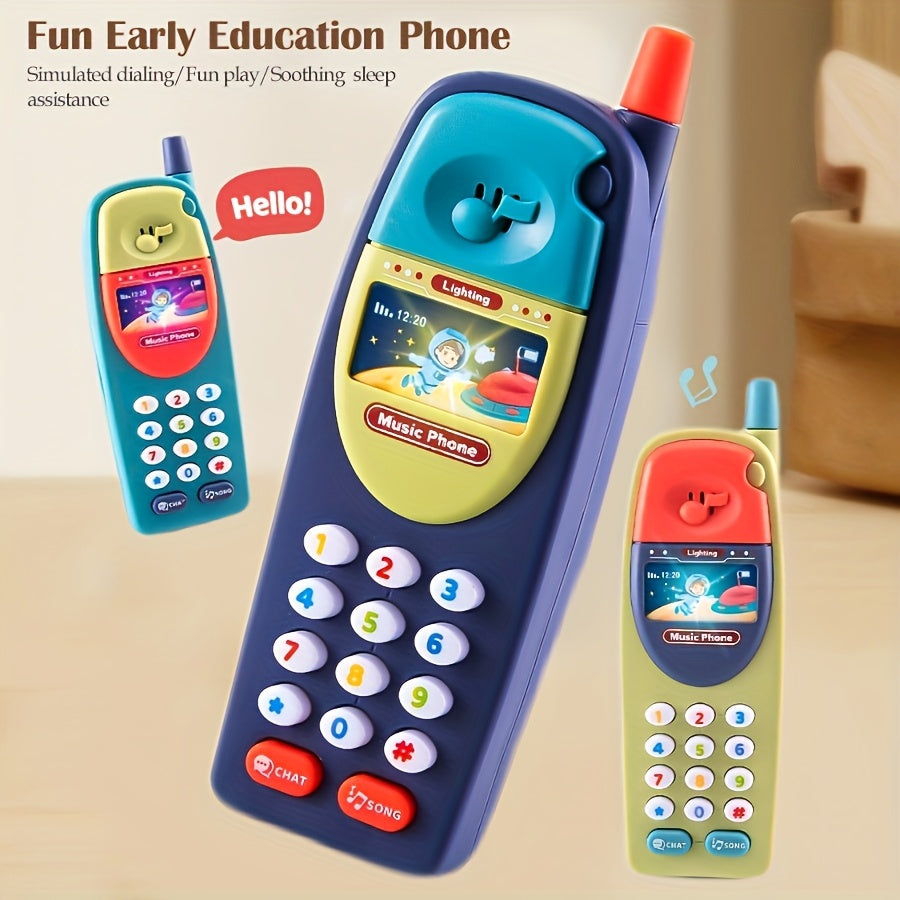 Educatieve Speelgoedtelefoon voor Kinderen van 1-6 Jaar - Interactief Leerspeelgoed met Muziek, Letters en Cijfers voor Baby, Peuter en Kleuter - Cadeau voor Jongens en Meisjes