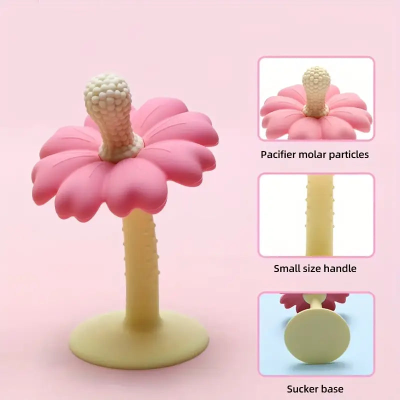Youngsters en Youngsters Bloemen Bijtring met Zuignap | Reis Bijtring Speelgoed voor Baby’s