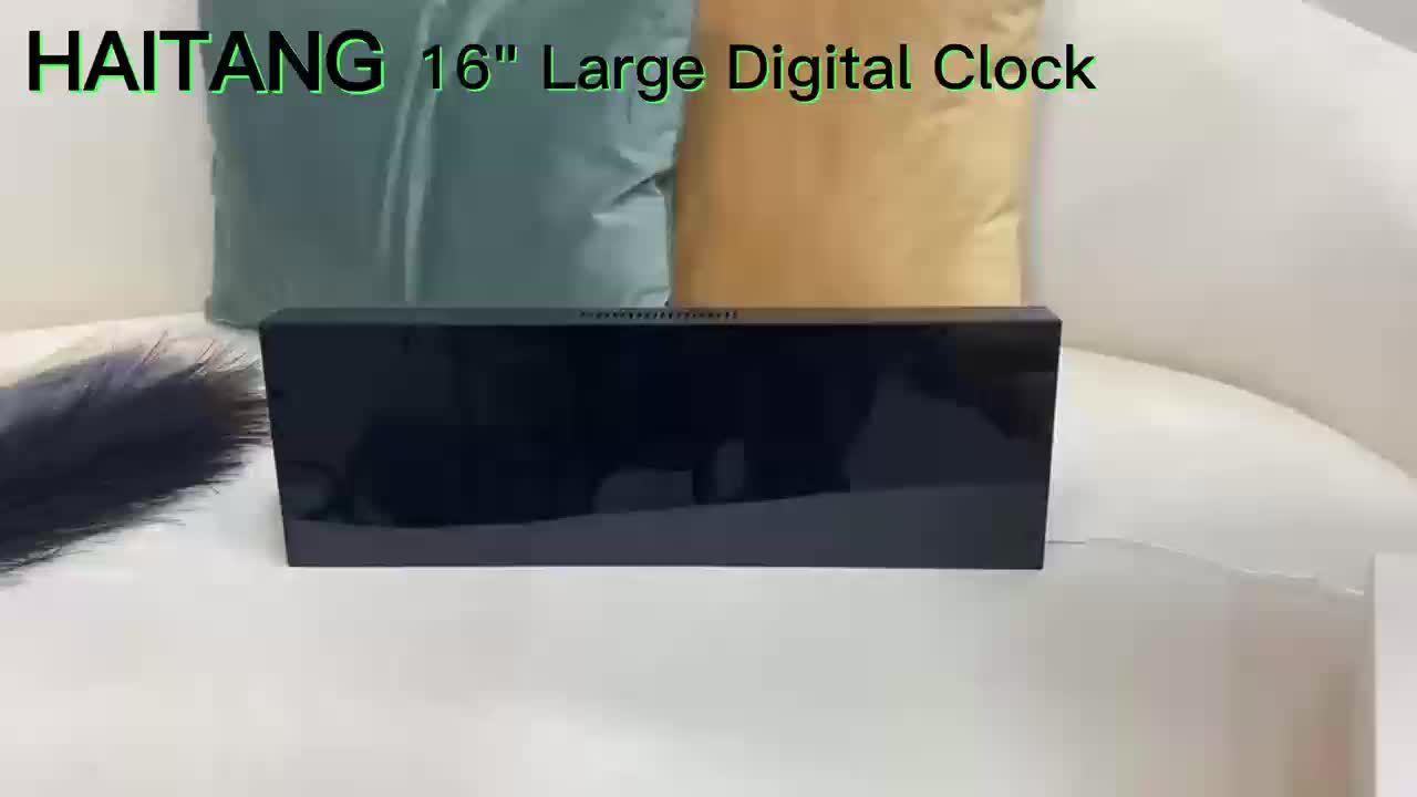 Digitale LED wandklok 41cm | Met afstandsbediening