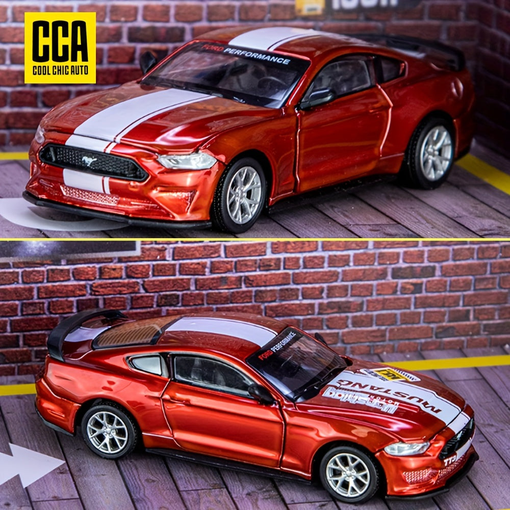 Ford Mustang GT2018-model rood 1:42 - Frictie-auto, perfect voor Kerst- en Halloweencadeaus.