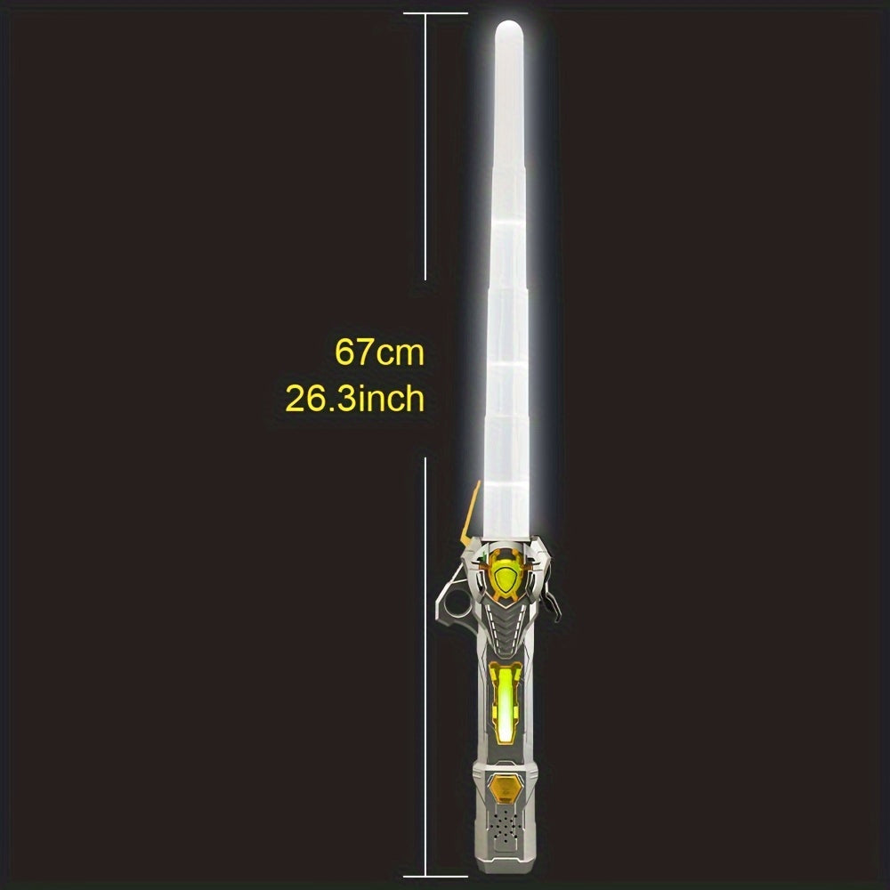 Lichtgevende Zwaard RGB 16 Kleuren - Oplaadbaar LED Zwaard voor Kinderen, Uitschuifbaar Lichtgevend Zwaard, 2-in-1 LED + FX Geluid, Galaxy Wars Thema, Perfect voor Kinderen