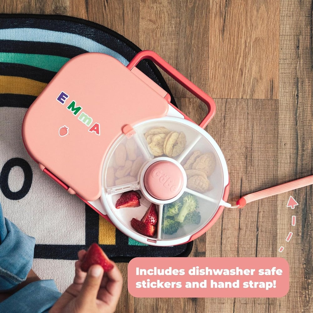 Kinder Lunchbox met Snack Spinner | 2-in-1 Bento Lunchcontainer voor School