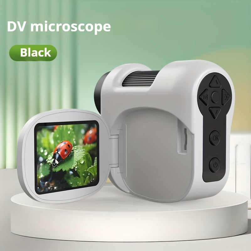 Draagbare Digitale Microscoop | 100-1600X Zoom | 2” Scherm | LED Verlichting | Foto & Video Functie | Oplaadbaar