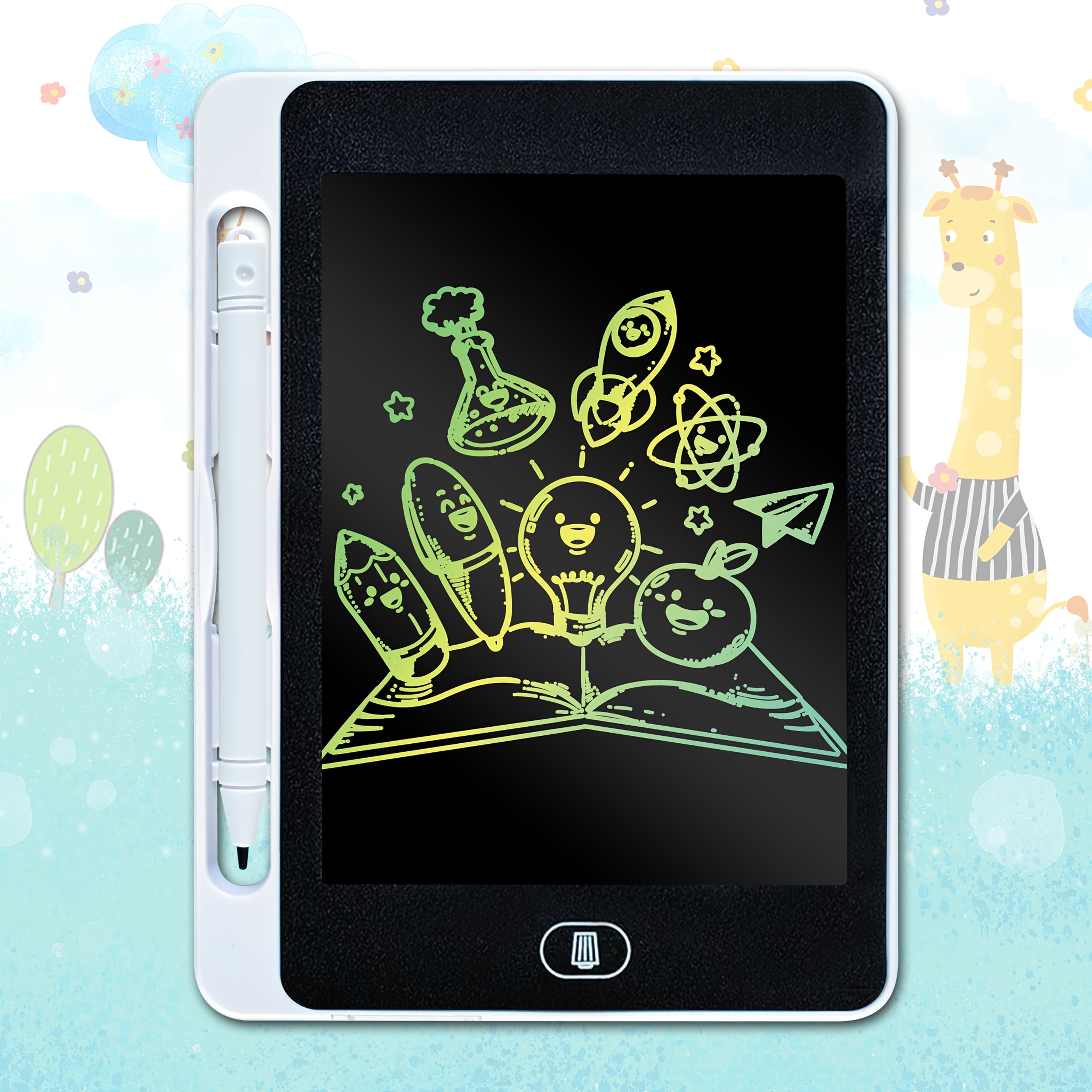 6.5" LCD Teken Tablet | Kleurenscherm | Educatief Doodle Bord | Voor Jongens & Meisjes | Halloween, Kerstcadeau